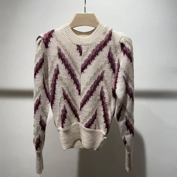 2021 women autumn and winter new v-shaped geometric pattern round neck pullover long sleeve wool women's knitted sweater ky6v, White;black
2021 women autumn and winter new v-shaped geometric pattern round neck pullover long sleeve wool women's knitted sweater ky6v, White;black