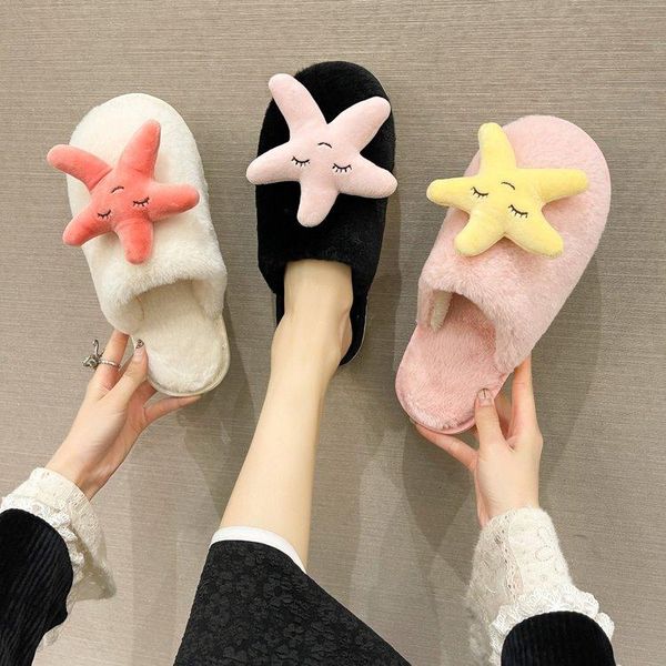 slippers winter warm cotton women outside cute starfish close toe mules slides lazy flats non-slip flip flops casual chaussures, Black
slippers winter warm cotton women outside cute starfish close toe mules slides lazy flats non-slip flip flops casual chaussures, Black