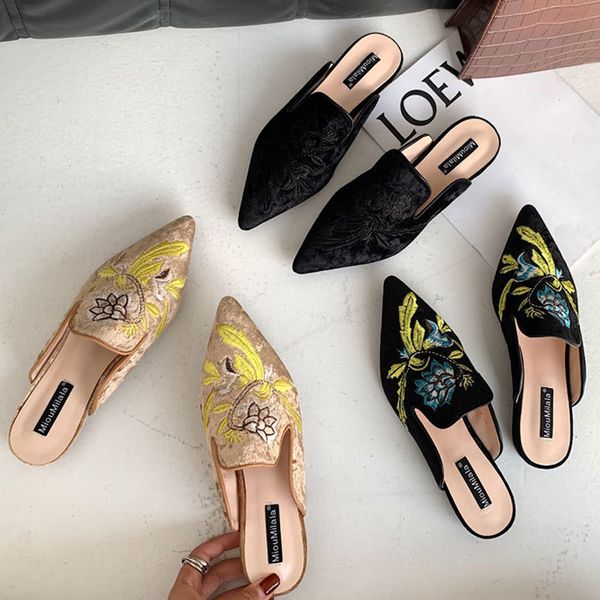 dress shoes summer women flat slippers embroidery velvet mules woman slip on flats female slides black beige cozy flip f ubic
dress shoes summer women flat slippers embroidery velvet mules woman slip on flats female slides black beige cozy flip f ubic