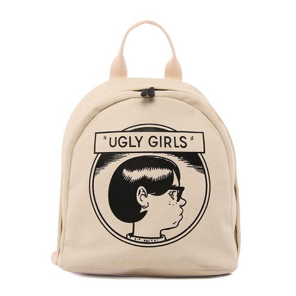 backpack canvas partysu schoolbag korean style simple all-matching girlish mini