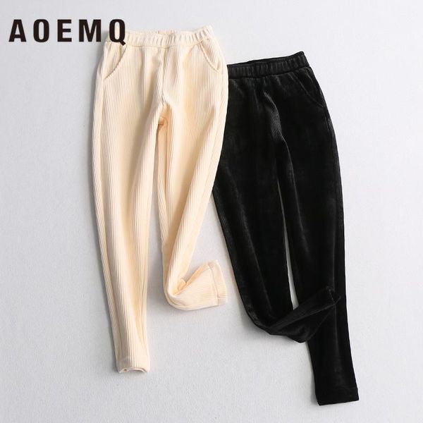 women's pants & capris aoemq solid color simple warm three-dimensional pit velvet plus slim loose tight high waist feet trousers, Black;white
women's pants & capris aoemq solid color simple warm three-dimensional pit velvet plus slim loose tight high waist feet trousers, Black;white
