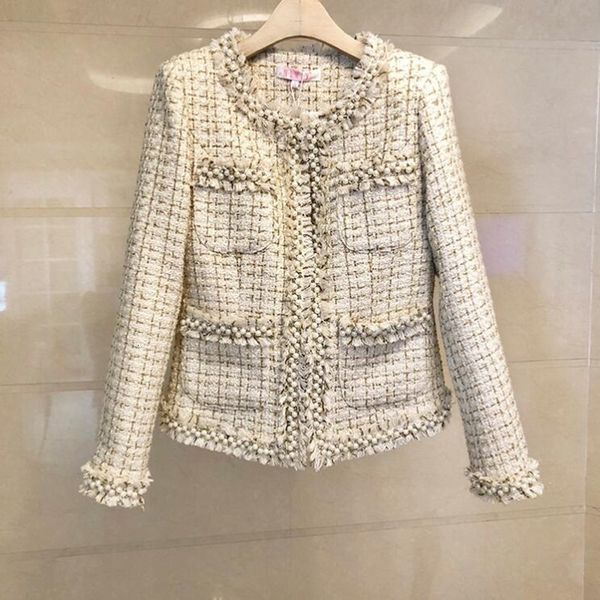 two piece dress women's tweed jacket, wool long sleeve tassel coat, tassel, gold sidewalk 2021 women's chic jacket, White
two piece dress women's tweed jacket, wool long sleeve tassel coat, tassel, gold sidewalk 2021 women's chic jacket, White