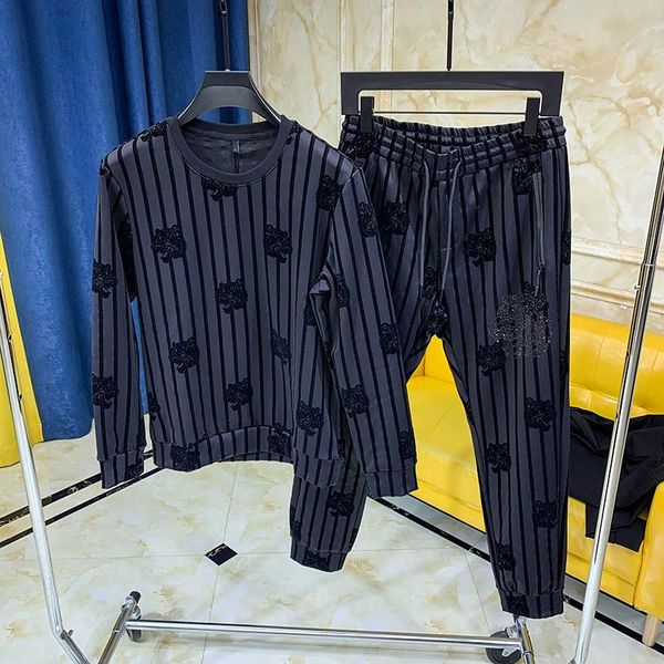 jogging clothing wz09148 fashion men's sets 2021 runway luxury european design party style, Black;red
jogging clothing wz09148 fashion men's sets 2021 runway luxury european design party style, Black;red