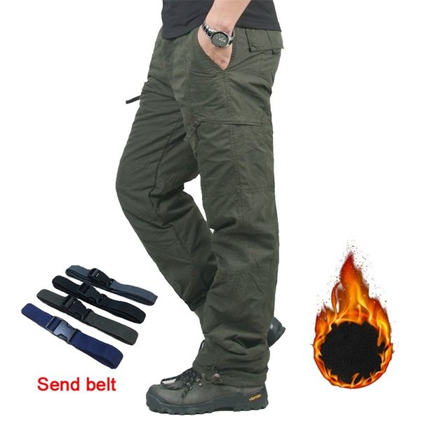 brand winter double layer men's cargo pants warm baggy pants cotton trousers for men male military camouflage tactical 211119, Black
brand winter double layer men's cargo pants warm baggy pants cotton trousers for men male military camouflage tactical 211119, Black