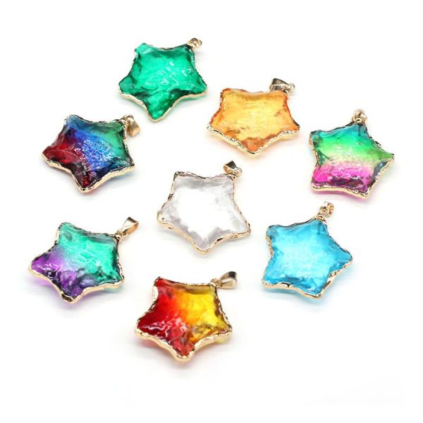 charms small pendants natural stone five-pointed star multicolor crystal pendant for jewelry making diy earrings necklace gift 30-38mm, Bronze;silver
charms small pendants natural stone five-pointed star multicolor crystal pendant for jewelry making diy earrings necklace gift 30-38mm, Bronze;silver