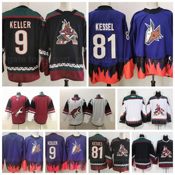 arizona coyotes 9 clayton keller jersey men 81 phil kessel blank reverse retro ice hockey home black purple white red away all stitched for, Black;red
arizona coyotes 9 clayton keller jersey men 81 phil kessel blank reverse retro ice hockey home black purple white red away all stitched for, Black;red