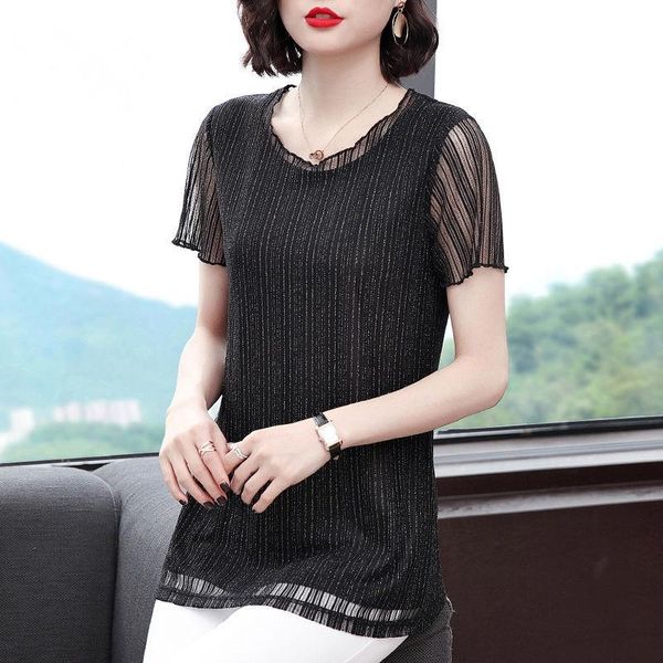 women's t-shirt korean short sleeve o-neck sequined solid color loose spring summer style plus size 5xl, White
women's t-shirt korean short sleeve o-neck sequined solid color loose spring summer style plus size 5xl, White
