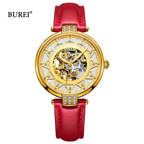 reloj mujer burei brand women mechanical watches ladies luxury waterproof crystal sapphire automatic wristwatch relogio feminino, Slivery;brown
reloj mujer burei brand women mechanical watches ladies luxury waterproof crystal sapphire automatic wristwatch relogio feminino, Slivery;brown