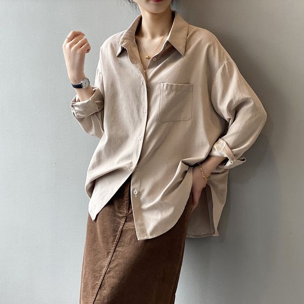 2021 spring new turn down collar loose style womens and blouses women yellow shirt blusas roupa feminina 1vk4, White
2021 spring new turn down collar loose style womens and blouses women yellow shirt blusas roupa feminina 1vk4, White
