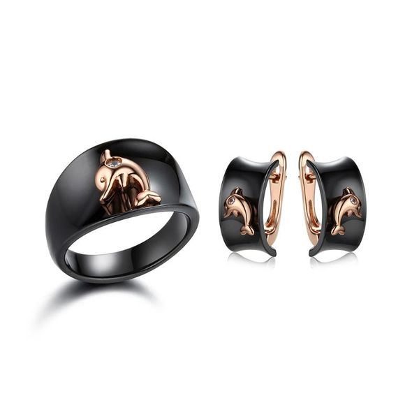 earrings & necklace black white ceramic rings sets for women cubic zirconia dolphin crystal fashion jewelry gift, Silver
earrings & necklace black white ceramic rings sets for women cubic zirconia dolphin crystal fashion jewelry gift, Silver