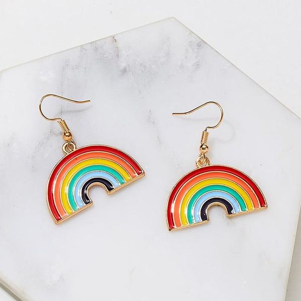 korean fashion rainbow dangle earrings lady women cute gold metal hanging drop earrings jewelry accessories women's earring gifts, Silver
korean fashion rainbow dangle earrings lady women cute gold metal hanging drop earrings jewelry accessories women's earring gifts, Silver