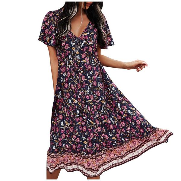 casual dresses women deep v-neck dress boho printing waist long-style short-sleeve elegant women's lantern sleeve 2021, Black;gray
casual dresses women deep v-neck dress boho printing waist long-style short-sleeve elegant women's lantern sleeve 2021, Black;gray