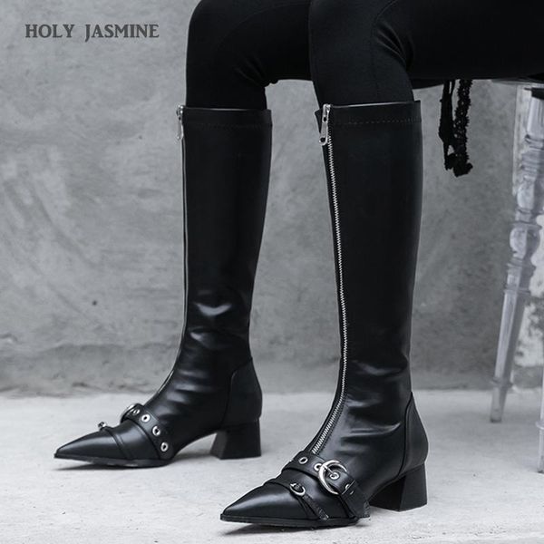 boots 2021 style thick high heel black motorcycle genuine leather knee pointed toe ladies zapatos mujer
boots 2021 style thick high heel black motorcycle genuine leather knee pointed toe ladies zapatos mujer