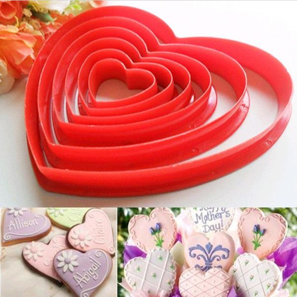 6x confectionery fudge heart shape cake mold pet plastic cake decorating tools confeitaria maker useful baking accessories qe
6x confectionery fudge heart shape cake mold pet plastic cake decorating tools confeitaria maker useful baking accessories qe