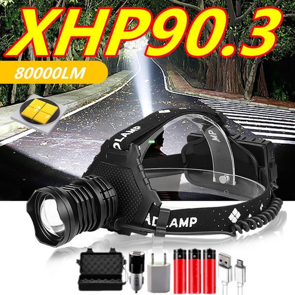 headlamps 800000lm xhp90.3 led headlight xhp90 high power head lamp torch usb 18650 rechargeable light zoom headlamp drop
headlamps 800000lm xhp90.3 led headlight xhp90 high power head lamp torch usb 18650 rechargeable light zoom headlamp drop