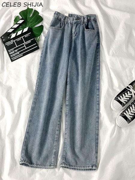 shijia 2021 woman high waist jeans vintage blue boyfriend style wide leg pants female chic loose straight jeans spring summer
shijia 2021 woman high waist jeans vintage blue boyfriend style wide leg pants female chic loose straight jeans spring summer