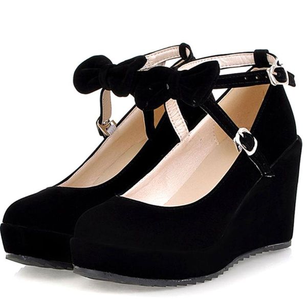 dress shoes 2021 sale lolita classic high heels platform sweet bow knot cross strap dating lady woman pumps wedges, Black
dress shoes 2021 sale lolita classic high heels platform sweet bow knot cross strap dating lady woman pumps wedges, Black