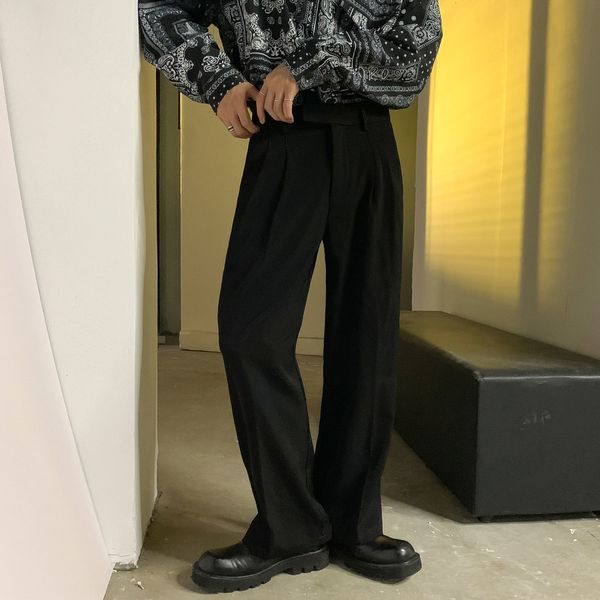 2021 new formal from the office of men casual tall wide legs loose straight male straight-line college style black pants a00i
2021 new formal from the office of men casual tall wide legs loose straight male straight-line college style black pants a00i