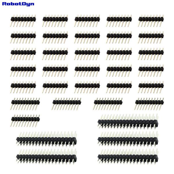 integrated circuits mega 2560 r3 set male pinheaders, 5 sets (5x8, 1x10, 1x 2x18) black gold coating
integrated circuits mega 2560 r3 set male pinheaders, 5 sets (5x8, 1x10, 1x 2x18) black gold coating