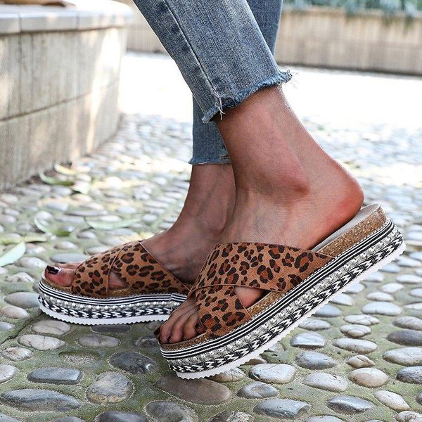 sandals summer fashion ladies thick-soled casual beach slippers female comfortable flat-heeled leopard shoes, Black
sandals summer fashion ladies thick-soled casual beach slippers female comfortable flat-heeled leopard shoes, Black