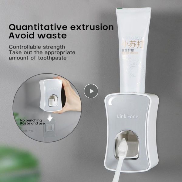 toothbrush holders automatic toothpaste dispenser wall mount dust-proof holder waterproof storage rack bathroom accessories set squeezer
toothbrush holders automatic toothpaste dispenser wall mount dust-proof holder waterproof storage rack bathroom accessories set squeezer
