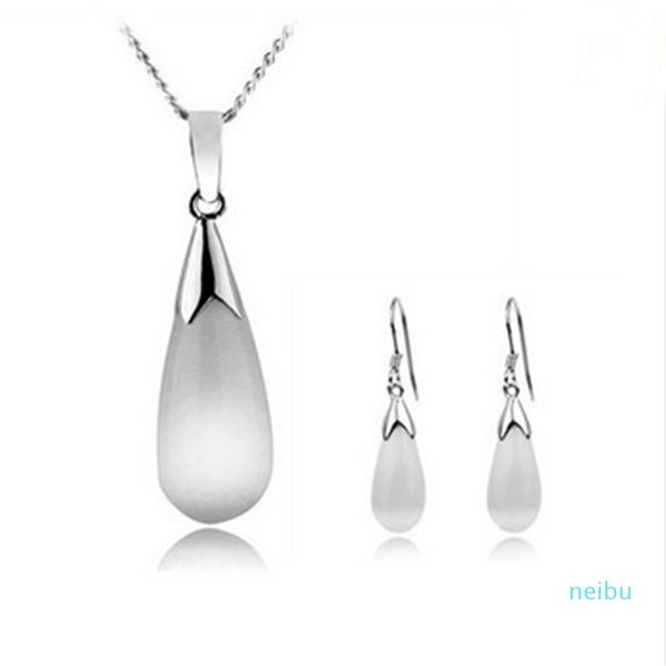 classical genuine fine 925 sterling silver women jewelry sets evil cat eye stone pendant necklace drop earrings for women
classical genuine fine 925 sterling silver women jewelry sets evil cat eye stone pendant necklace drop earrings for women