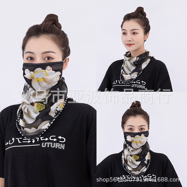 spring and summer sunscreen mask women's anti ultraviolet neck protection chiffon thin breathable veil silk scarf multi function
spring and summer sunscreen mask women's anti ultraviolet neck protection chiffon thin breathable veil silk scarf multi function