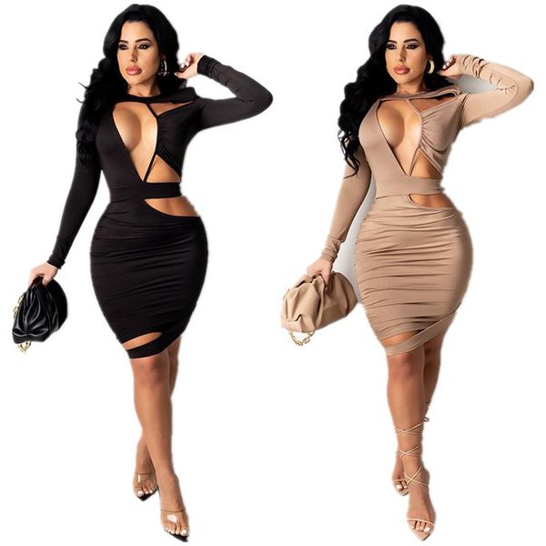 casual dresses women's products hollow pleated fashion nightclub long sleeve tight fit plus size 4xl dress for party, Black;gray
casual dresses women's products hollow pleated fashion nightclub long sleeve tight fit plus size 4xl dress for party, Black;gray
