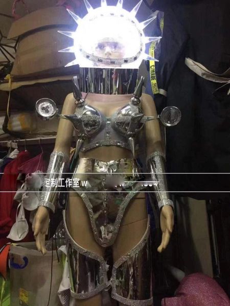 party decoration women stage dance silver future technology show bar nightclub gogo atmosphere led space exaggerated suit costume
party decoration women stage dance silver future technology show bar nightclub gogo atmosphere led space exaggerated suit costume