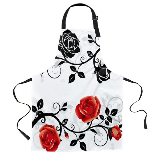 aprons red and black rose white for women men kid cooking baking apron kitchen utility equipment accessories
aprons red and black rose white for women men kid cooking baking apron kitchen utility equipment accessories