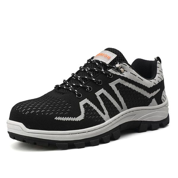 boots breathable men safety shoes indestructible non-slip steel toe puncture-proof work male anti-smashing construction sneaker, Black
boots breathable men safety shoes indestructible non-slip steel toe puncture-proof work male anti-smashing construction sneaker, Black
