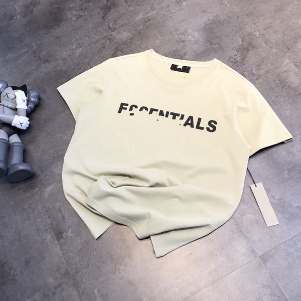 21 summer new product ess chaopai fog matcha green high street thick offset letter men's and women's t-shirt, White;black
21 summer new product ess chaopai fog matcha green high street thick offset letter men's and women's t-shirt, White;black