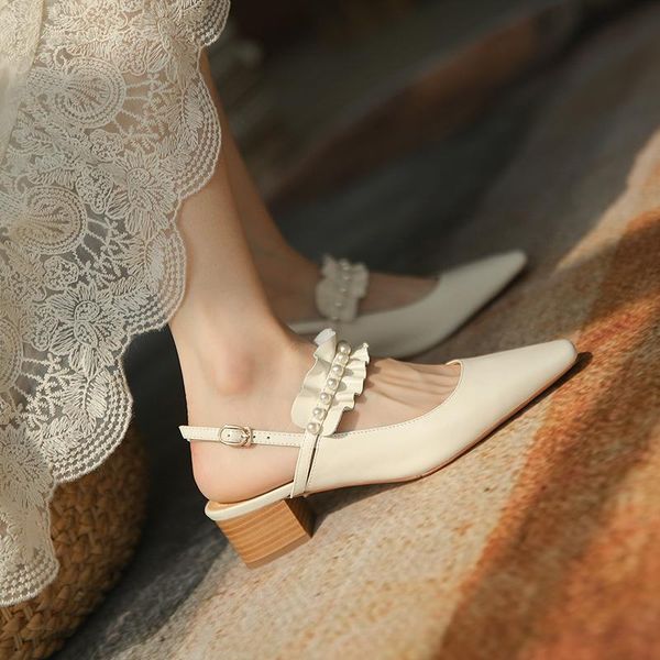 dress shoes osunlina 2021 pumps square toe heels pearl decoration buckle strap genuine leather elegant sweet lady handmade, Black
dress shoes osunlina 2021 pumps square toe heels pearl decoration buckle strap genuine leather elegant sweet lady handmade, Black