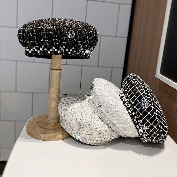 berets women brand all-match houndstooth female british hats autumn winter no brim lettered painter girls cap wholesale, Blue;gray
berets women brand all-match houndstooth female british hats autumn winter no brim lettered painter girls cap wholesale, Blue;gray