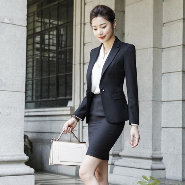 two piece dress formal skirt suits women business work jacket set elegant ladies office wear blouse & 2 uniform, White
two piece dress formal skirt suits women business work jacket set elegant ladies office wear blouse & 2 uniform, White