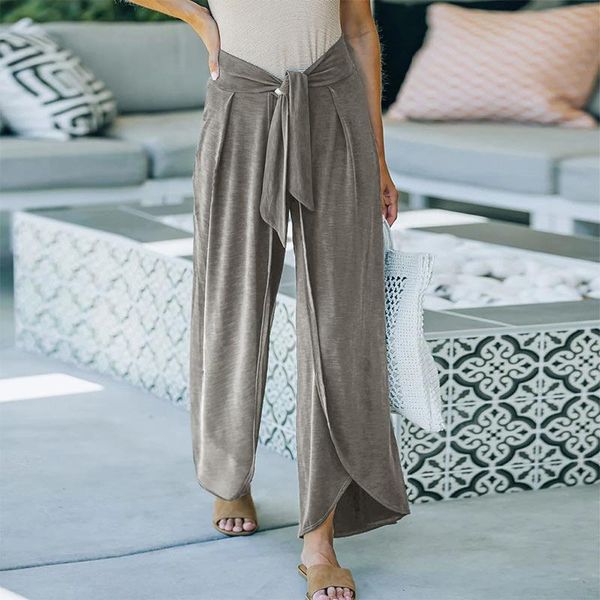 women's pants & capris s-xl female trousrs wine red gray army green brown 2021 summer casual wide leg high waist loose solid color belt, Black;white
women's pants & capris s-xl female trousrs wine red gray army green brown 2021 summer casual wide leg high waist loose solid color belt, Black;white