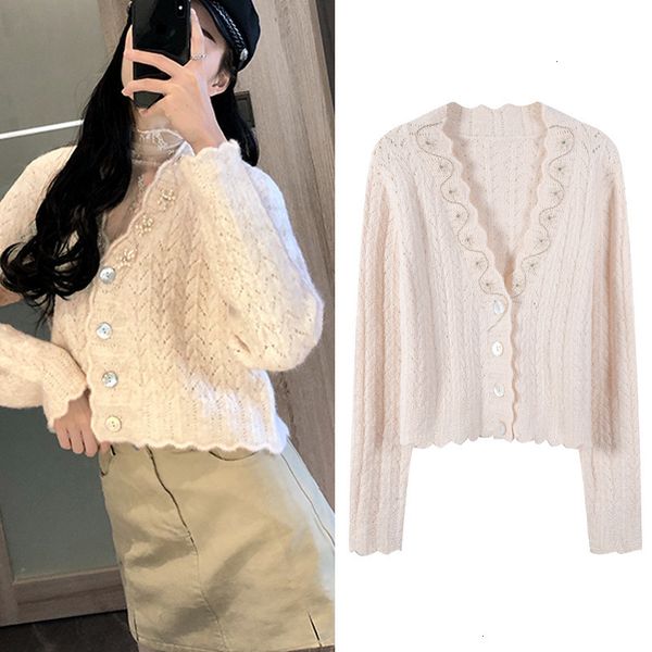 women's jackets vintage runway fashion women hollow v-neck sweater cardigans clothes beaded long-sleeved luxury elegant jacket 95om, Black;brown
women's jackets vintage runway fashion women hollow v-neck sweater cardigans clothes beaded long-sleeved luxury elegant jacket 95om, Black;brown