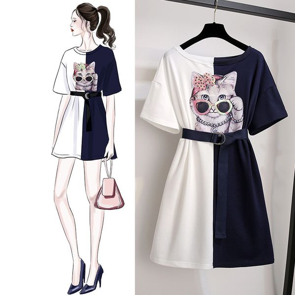2021 new women's mini short sleeve , round neck, animal pattern, casual, bohemian style, belt, loose, beach, large, summer agaf, Black;gray 
2021 new women's mini short sleeve , round neck, animal pattern, casual, bohemian style, belt, loose, beach, large, summer agaf, Black;gray