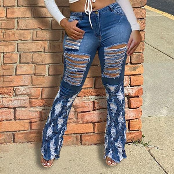 women's jeans summer hole denim skinny women flare pants mid waist zipper pocket female 2021 spring fashion streetwear lady bottom, Blue
women's jeans summer hole denim skinny women flare pants mid waist zipper pocket female 2021 spring fashion streetwear lady bottom, Blue