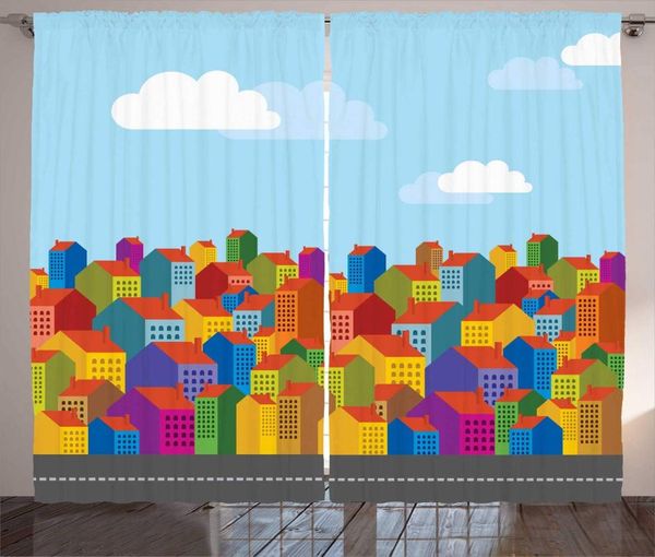 curtain & drapes cityscape curtains colorful silhouette of city skyline buildings houses geometric doodle style living room bedroom window
curtain & drapes cityscape curtains colorful silhouette of city skyline buildings houses geometric doodle style living room bedroom window