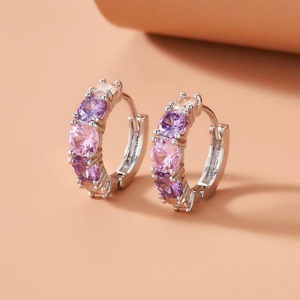 hoop & huggie luxury purple crystal zircon stone earrings for women charming geometric metal alloy ladies wedding jewelry, Golden;silver
hoop & huggie luxury purple crystal zircon stone earrings for women charming geometric metal alloy ladies wedding jewelry, Golden;silver