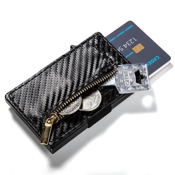 card holders 2021 side slide metal with rfid business aluminum id cash wallet zipper coin purses, Brown;gray
card holders 2021 side slide metal with rfid business aluminum id cash wallet zipper coin purses, Brown;gray