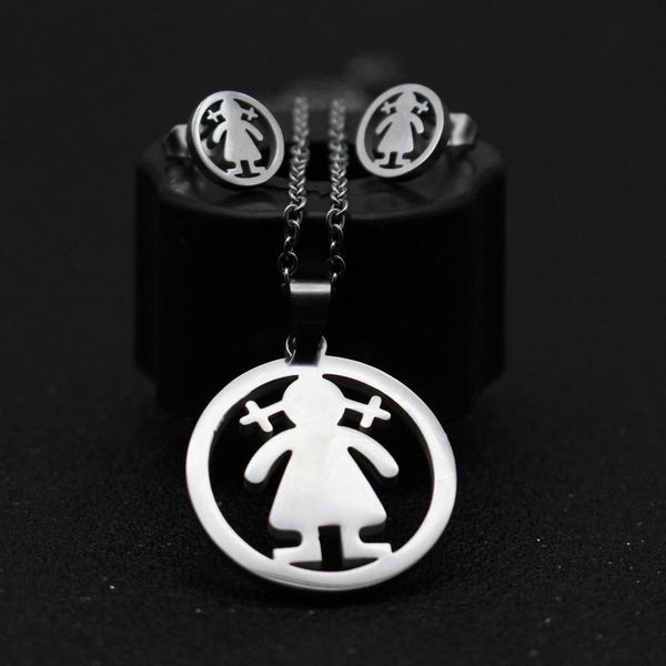 earrings & necklace cute bear stainless steel pendant sets for women lovely girl charm jewelry, Silver
earrings & necklace cute bear stainless steel pendant sets for women lovely girl charm jewelry, Silver