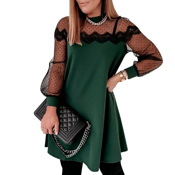 casual dresses elegant lace dress women spring long sleeve mini ladies vintage polka dot party patchwork robe vestidos d30, Black;gray
casual dresses elegant lace dress women spring long sleeve mini ladies vintage polka dot party patchwork robe vestidos d30, Black;gray