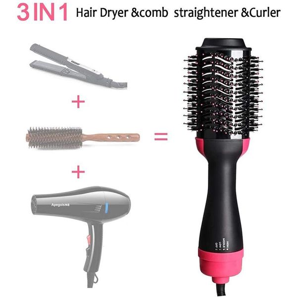 air brush hair dryer 3 in 1 volumizer brush blow dryer styler for straightening curling, salon negative ion blow
air brush hair dryer 3 in 1 volumizer brush blow dryer styler for straightening curling, salon negative ion blow
