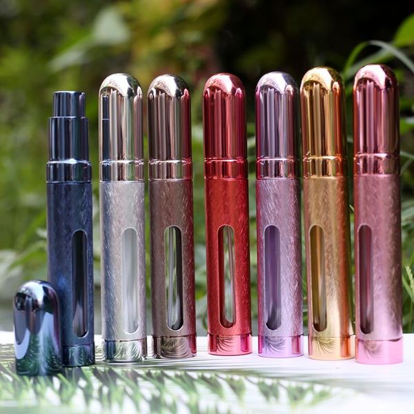 storage bottles & jars 12mlwindow metal perfume spray bottle head aluminum tube