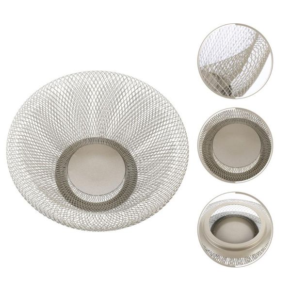 storage baskets 1 pc food plate household vegetable basket wrought iron drain (silver)
storage baskets 1 pc food plate household vegetable basket wrought iron drain (silver)