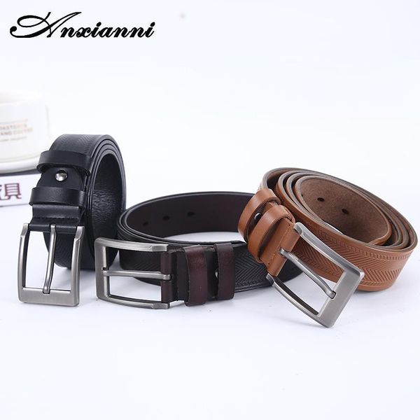 belts anxianni luxury men's pin buckle genuine leather strap black brown camel color fashion designer belt
belts anxianni luxury men's pin buckle genuine leather strap black brown camel color fashion designer belt