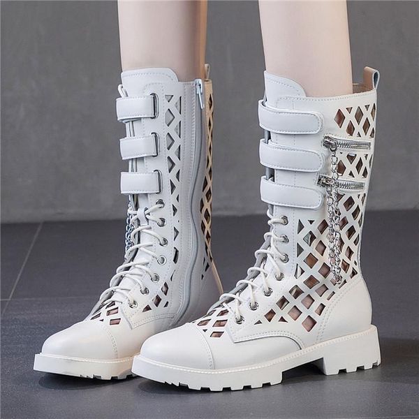 boots gothic punk rock style women's motorcycle street fashion metal chain female shoes summer hollow casual ladies sandals, Black
boots gothic punk rock style women's motorcycle street fashion metal chain female shoes summer hollow casual ladies sandals, Black