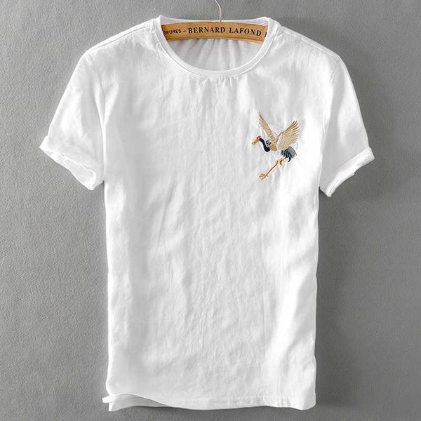 men's t-shirts o-neck short sleeve t-shirt with embroidery pattern chinese style casual tees men summer for white linen, White;black
men's t-shirts o-neck short sleeve t-shirt with embroidery pattern chinese style casual tees men summer for white linen, White;black